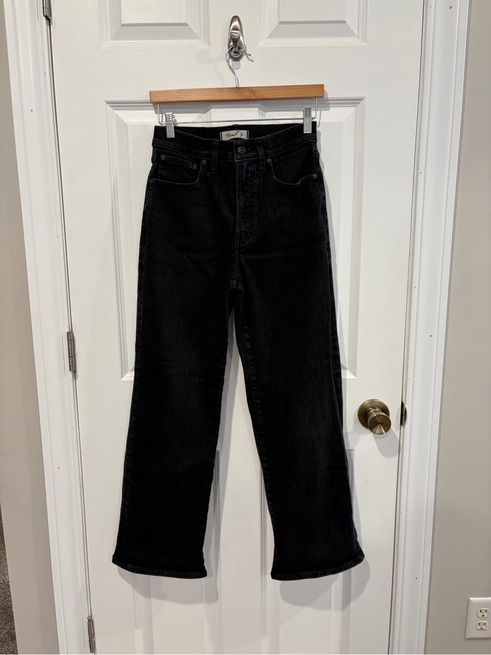 Madewell Black Perfect Vintage Wide-Leg Jeans